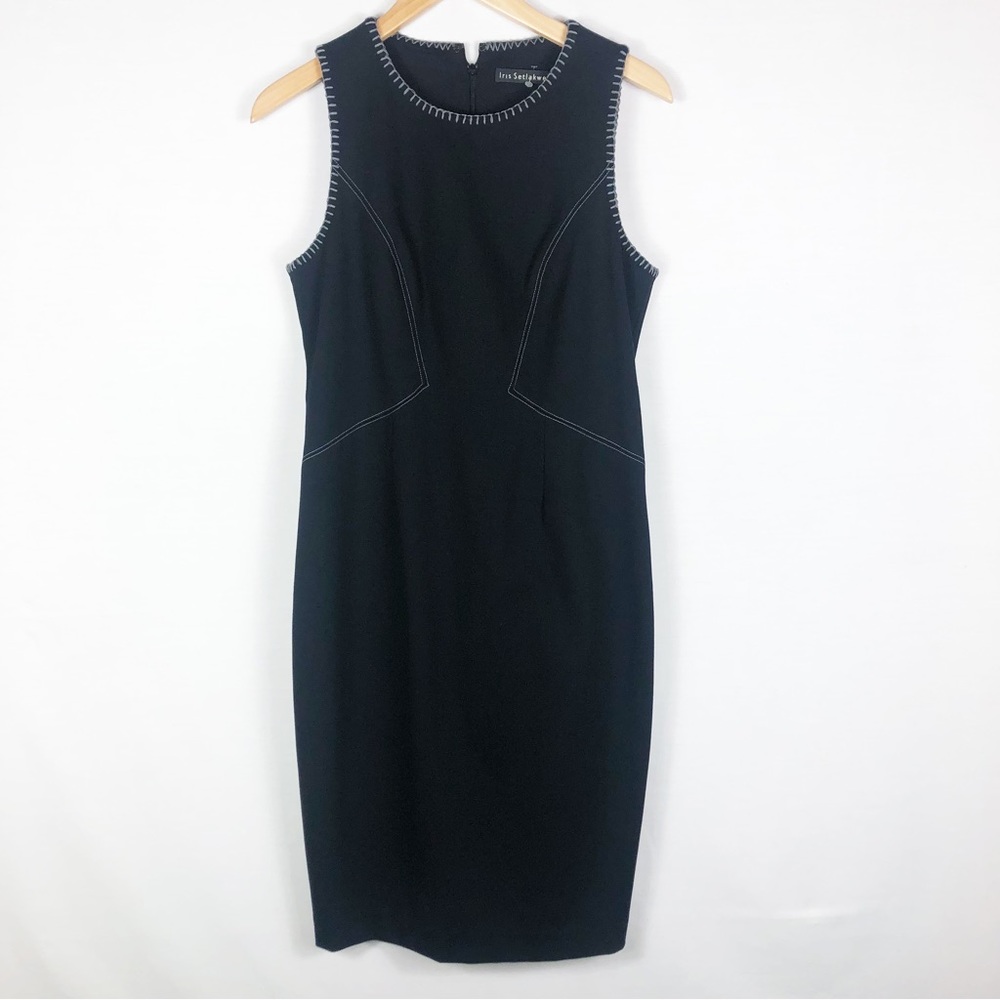 Iris Setlakwe Stitched Pencil Dress | Charcoal Grey | Size 8